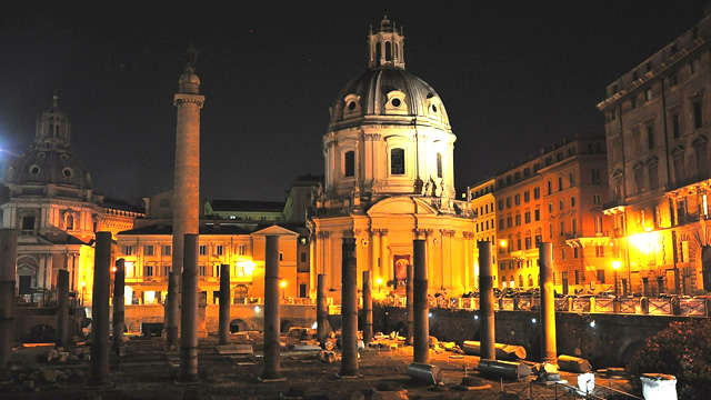 ライトアップが美しい！永遠の都ローマの休日１０選（夜編）・古代遺跡