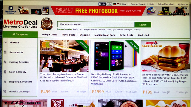 フィリピンでお勧めの現地オンラインショッピングサイト３選・ショッピングやお食事前にクーポンゲット！metrodeal